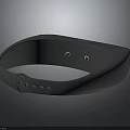Stylish Gray Fashion Wristband With Minimalist Design Adjustable Buckle And Perforated Straps