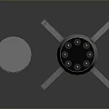 Tactical Weapon System With Green Cylindrical Ammunition Round Container And Metal Stands