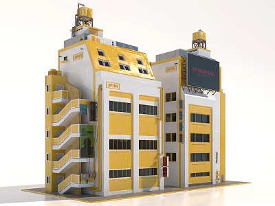 Modern Cartoon Architectural Appearance 3d model