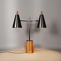 Modern Table Lamps With Various Stylish Designs And Unique Shape Bases 3d model