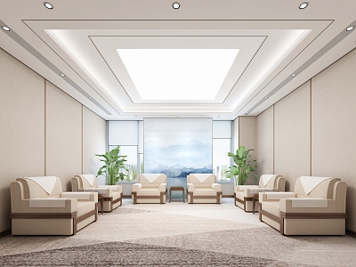 New Chinese Reception Room 3d model