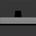 Omnibox Control Panel With White Surface Black Knobs Input Label And Yellow Indicator Light