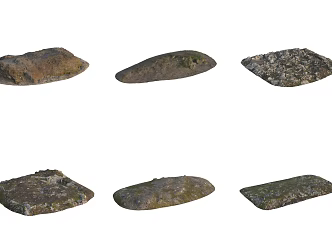 Ground bank slope 3d model