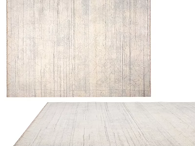 Square Carpet With Light Neutral Wooden Texture For Modern Living Room Decor 3d model