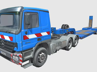 Cargo truck heavy truck semi-trailer 3d model
