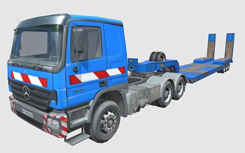 Cargo truck heavy truck semi-trailer 3d model