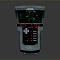 Portable Radar Detection Device With Open Green Screen Handle And Control Panel