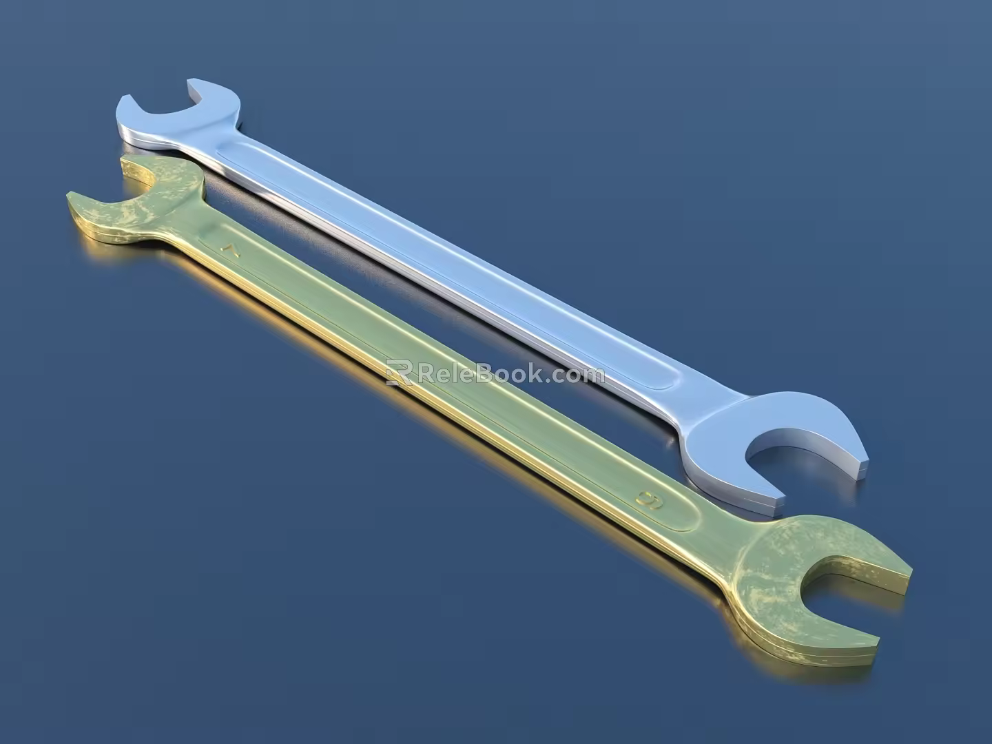 Wrench Double End Wrench Hardware Tools 3d model