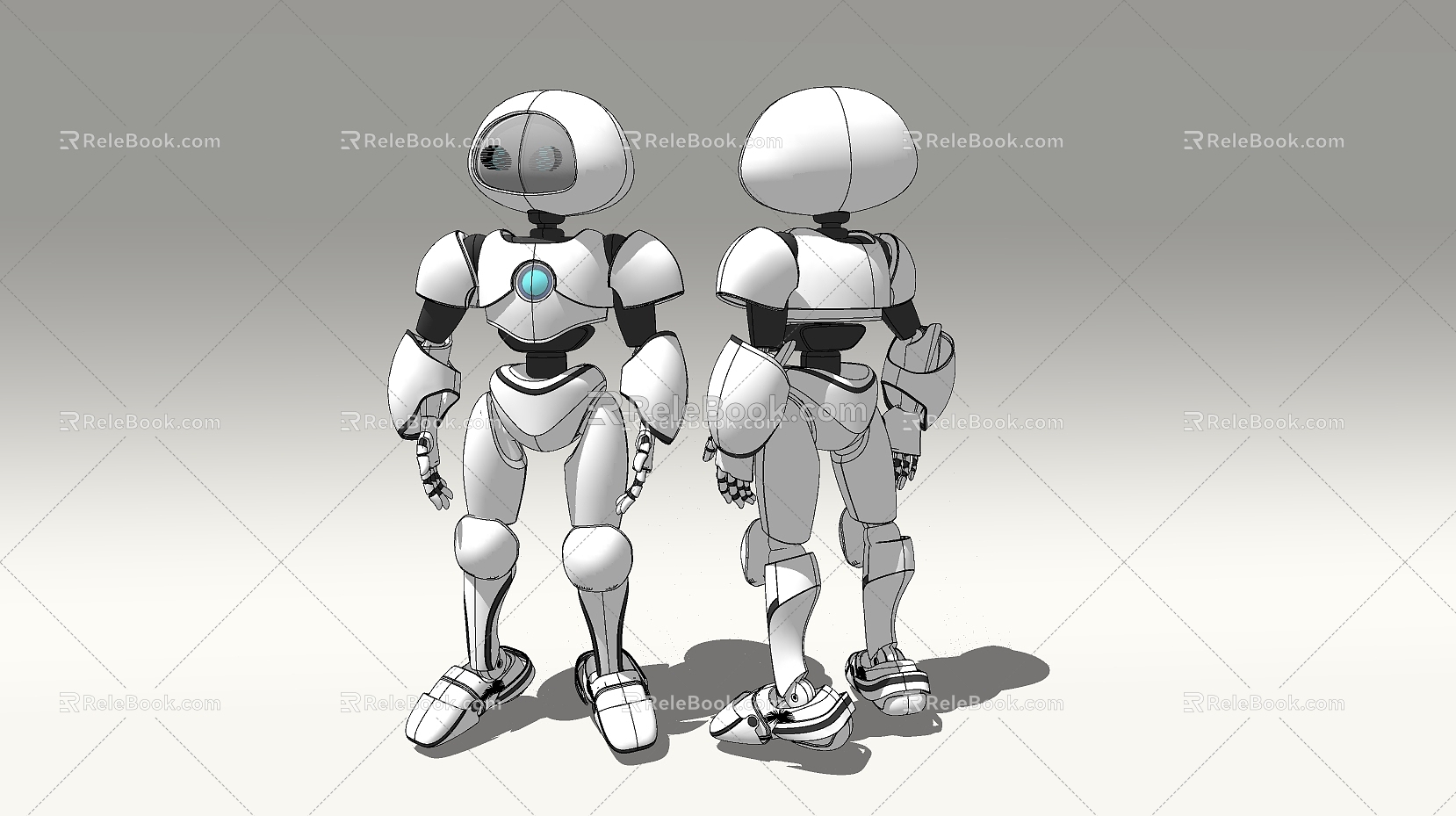 Modern Robot Intelligent Robot 3d model