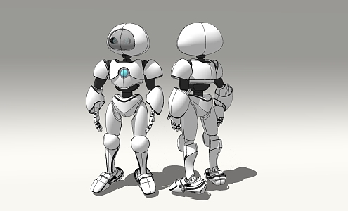 Modern Robot Intelligent Robot 3d model