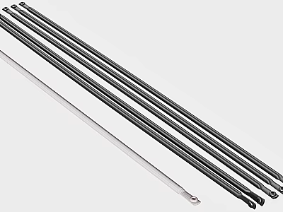 Sturdy Wrought Iron Metal Rods For Home Decoration And DIY Projects 3d model