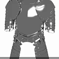 Medieval Armor With Riveted Steel Chest Plate Shoulder Guards And Leg Protection