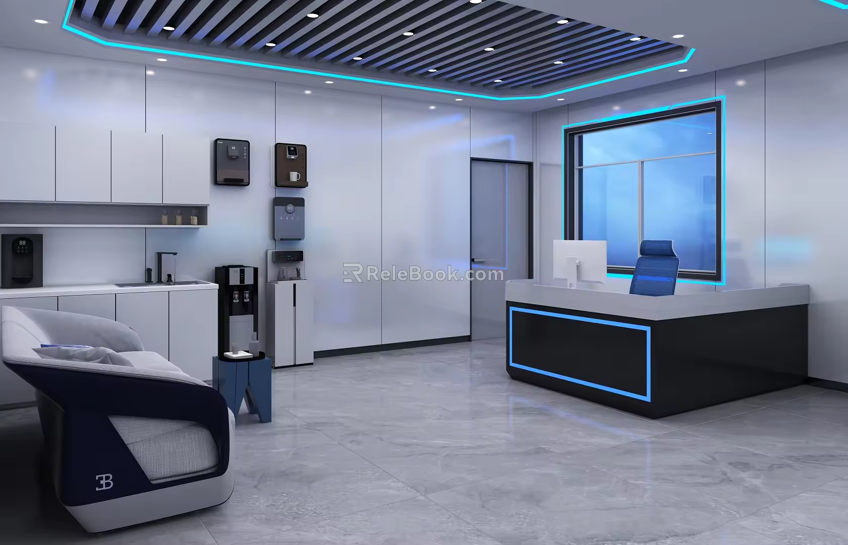 Monitoring room 3d model