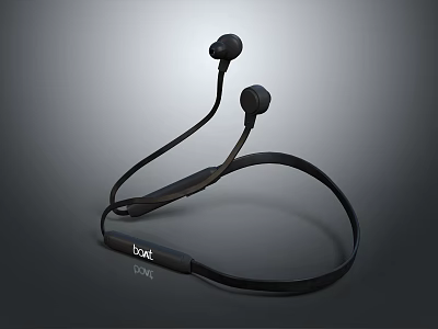 boAt Rock In Ear Wireless Neckband Headphones Bluetooth Audio Electronic Device 3d model