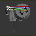 Futuristic Electric Motor With Edrive Technology And Colorful Wires In Sci Fi Machinery