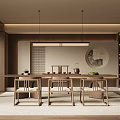 New Chinese Style Song Style Tea Room Study 3d model