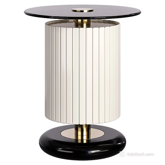 Elegant Modern Dining Table With Marble Top And Gold Metal Frame Design 3d model