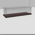 Wooden Display Cabinet With Transparent Glass Top And Storage Doors For Retail Product