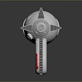 Nuka Cola Toy Gun With Cartoon Character Grip And White Metallic Body