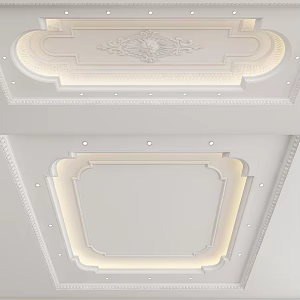 European-style ceiling 3d model