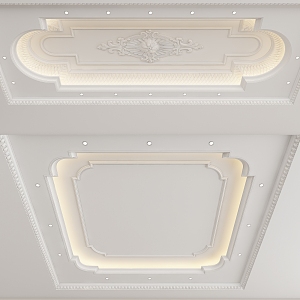 European-style ceiling 3d model