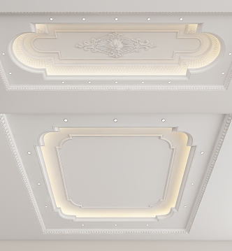 European-style ceiling 3d model