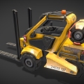 Forklift Cartoon Forklift Style Forklift Low Poly Forklift Cartoon Car Agricultural Vehicle 3d model