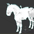 Steampunk Mechanical Horse Featuring Detailed Metal Structure Leather Saddle And Gear Components