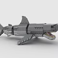 Lego shark sea 3d model