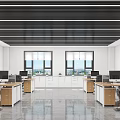 Modern Public Office District Joint Creation Center 3d model