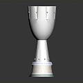 Modern Trophy Football Cup 3d model