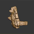 Golden Sculpture Carving With Intricate Patterns And Ancient Cultural Design