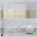 Modern Decorative Panels Featuring Marble Stone Textures For Interior Wall Design 3d model