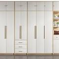 Modern Wardrobe Designs With White Gray Finishes Drawer Storage Open Shelves And Hanging Space