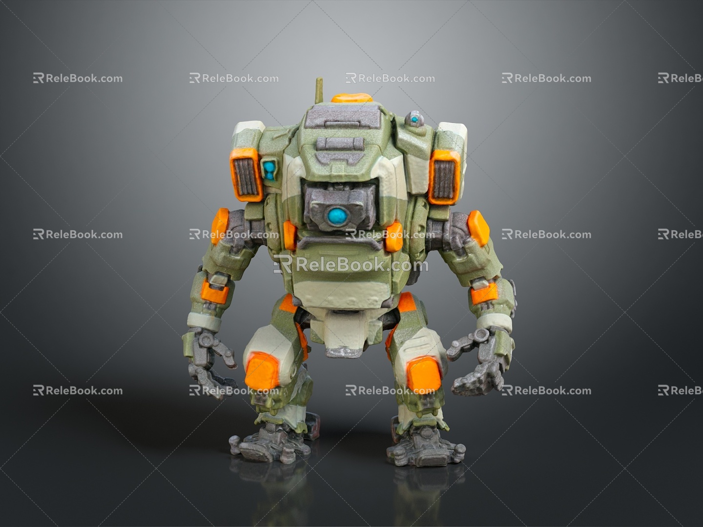 Modern Robot Mech Warrior Mech Soldier Machine Battlearm Mechanical Battlearm 3d model