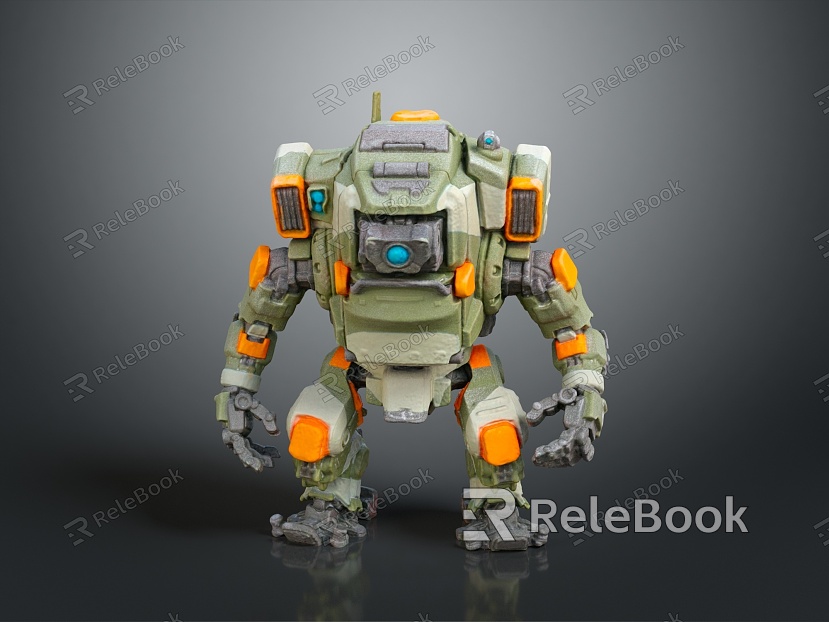 Modern Robot Mech Warrior Mech Soldier Machine Battlearm Mechanical Battlearm model