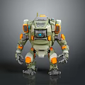 Modern Robot Mech Warrior Mech Soldier Machine Battlearm Mechanical Battlearm 3d model