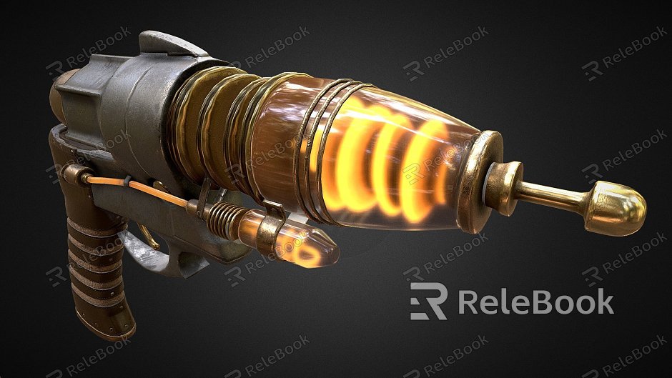 Steampunk Energy Gun model