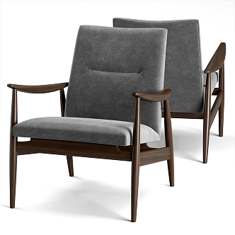 Lounge Chair Single Chair Armchair 3d model