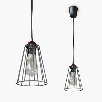 Industrial LOFT chandelier 3d model