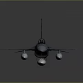 Advanced Gray Jet Fighter With Missiles For Aerospace Exploration