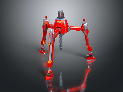 Ground drilling bit mountain drill bit nail sniper cylinder nail screw tool hardware tool 3d model