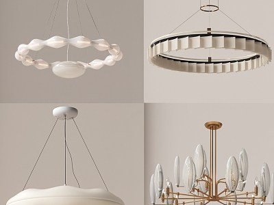 Modern Cream Wind Chandelier model