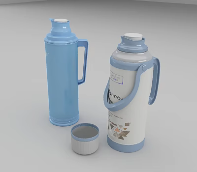Modern office supplies thermos 3d model