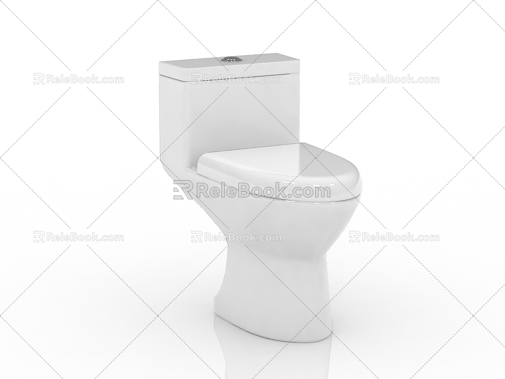 Modern toilet seat 3d model