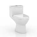 Modern toilet seat 3d model