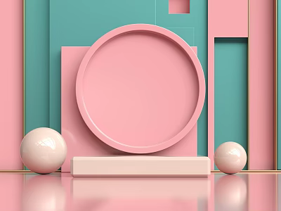 Modern Booth Geometry Booth Enterprise Commercial 3d model Modern Booth Geometry Booth Enterprise Commercial 3d model