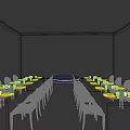Cherry Blossom Covered Banquet Hall With Lake View Mount Fuji And Dining Table Settings