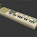 Portable White Instrument Supplies Featuring Multiple Buttons Display Screen And Speaker 3d model