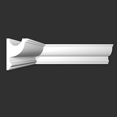 White Decorative Corner Trim Molding For Interior Architectural Design 3d model
